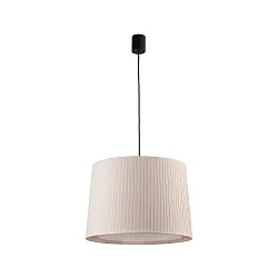Luminaire à suspension SAMBA E27 IP20, beige, noir mat 