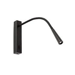 Luminaire mural FLIN LED IP20, noir mat 