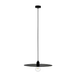 Luminaire à suspension PLAT E27 IP20, noir mat 