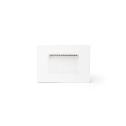 Luminaire d'encastrement mural  SPARK angulaire, résistant aux chocs, indirect IP65, blanc mat 