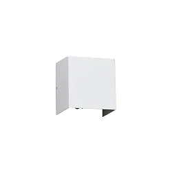 Luminaire mural d’extérieur OLAN à 2 flammes LED IP65, blanc mat 