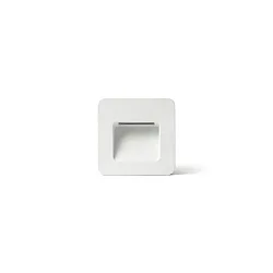 Luminaire d'encastrement mural  NASE SQ Bas, carré, commutable IP44, blanc mat 