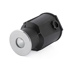 Projecteur encastré TARO rond, rigide, passable IP67, acier inoxydable, satiné 