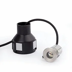 Projecteur encastré CURTIS rond, rigide, passable IP67, acier inoxydable, satiné 