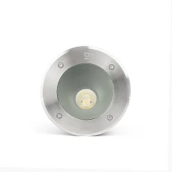 Projecteur encastré SALT rond, asymétrique, passable IP67, acier inoxydable, satiné 