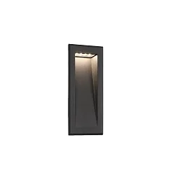 wall recessed luminaire SOUN 105 down, square, indirect IP65, dark grey 