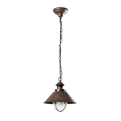 Luminaire à suspension NAUTICA E27 IP33, brun rouille 