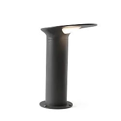 Luminaire borne LOTUS 350 résistant aux chocs, commutable LED IP65, gris foncé 