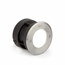 Projecteur encastré LED 18 R HIGH POWER rond, rigide IP67, acier inoxydable, satiné 