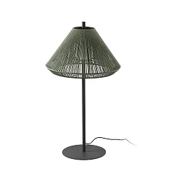 Lampadaire d’extérieur SAIGON OUT E27 IP44, gris foncé, olive verte 