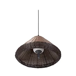 Luminaire à suspension SAIGON OUT E27 IP44, gris foncé 