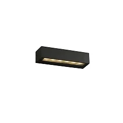 Luminaire mural d’extérieur DORO 220 à 2 flammes LED IP65, gris foncé 