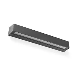 Luminaire mural d’extérieur DORO 500 à 2 flammes LED IP65, gris foncé 
