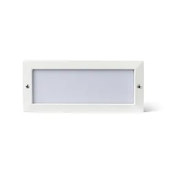 Luminaire d'encastrement mural  STRIPE-2 angulaire, avec diffuseur IP54, blanc mat 