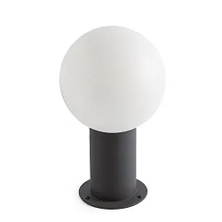 Lumière extérieure MOON 300 E27 IP44, gris foncé, opale 