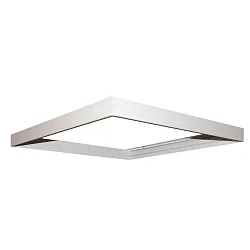 Mounting frame for Insert grid luminaire, panel, pluggable, without visible screws, aluminum, white