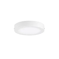 LED Downlight, round, 18W, 4000K, 1500lm, IP20, opal, white