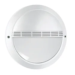 Luminaire mural d’extérieur avec grille IP65, blanche 