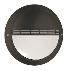 Luminaire mural d’extérieur avec grille IP65, noir 