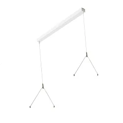 Canopée FL-PLN242063MP.8584L contrôlable par DALI, bloc d'alimentation inclus, blanche