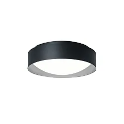 Applique et plafonnier PREMIUM ARCHITEKTUR Ø 30,8cm rond IP40, noir, gris métal 
