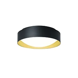 Applique et plafonnier PREMIUM ARCHITEKTUR Ø 30,8cm rond IP40, noir, gris métal gradable