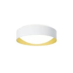 Applique et plafonnier PREMIUM ARCHITEKTUR Ø 30,8cm rond IP40, or, blanche 