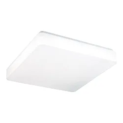 wall and ceiling luminaire 30cm square IP54, white dimmable