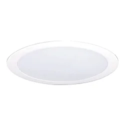 Plafonnier encastré Ø19 plat, rond IP44, blanche gradable
