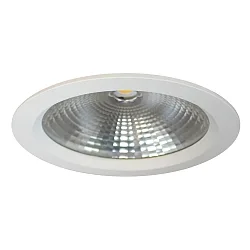 Plafonnier encastré Ø24,2 rond IP44, blanche gradable