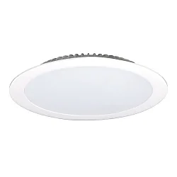 Downlight EDL2260A.4084DA plat, contrôlable par DALI IP44, blanche gradable