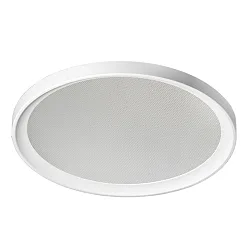recessed luminaire Ø 22,5cm round, DALI controllable, microprismatic IP65, white dimmable 20W 2500lm 3000K 60° 60°