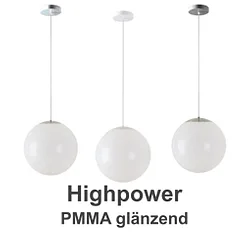 Luminaire à suspension Ø40 commutable IP40, chrome, blanche gradable