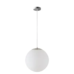 pendant luminaire Ø60 IP40, stainless steel brushed, white dimmable