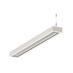 LED Light strip Pendant grid luminaire direct / indirect, 84W, 3000K, 11000lm, IP20, UGR < 19, white