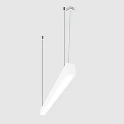 Barre lumineuse MICROPAL®, UGR<19 / 1127MM / 840 contrôlable par DALI, direct, avec kit de suspension IP40, blanche gradable