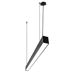 light bar MICROPAL®, UGR<19 / 1687MM / 830 direct, multipower, with suspension kit IP40, black 