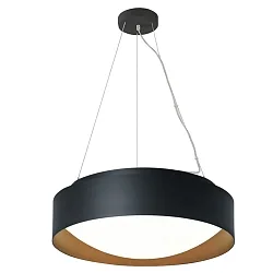 Luminaire à suspension PREMIUM ARCHITEKTUR Ø 30,8cm IP20, noir, brun cuivré 