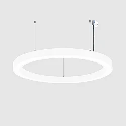 Luminaire à suspension Ø 98CM CCT Switch, direct / indirect, UGR < 19, multipower, forme de l'anneau IP40, blanche 
