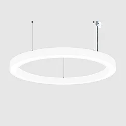 Luminaire à suspension Ø 133.5CM CCT Switch, direct / indirect, UGR < 19, multipower, forme de l'anneau IP40, noir gradable