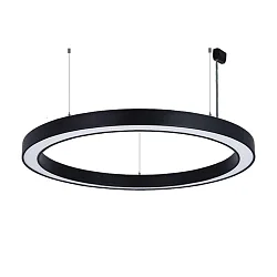 Luminaire à suspension Ø 133.5CM CCT Switch, direct / indirect, UGR < 19, multipower, forme de l'anneau IP40, blanche 