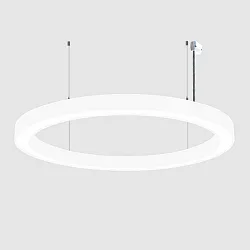 Luminaire à suspension Ø 150CM CCT Switch, direct / indirect, UGR < 19, multipower, forme de l'anneau IP40, noir gradable
