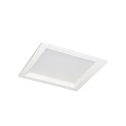 LED Recessed Downlight, 12W, 3000K, 1100lm, square, IP54, white