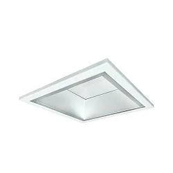 LED Recessed Downlight, 25W, 4000K, 2800lm, square, IP21, opal, DALI dimmable, white