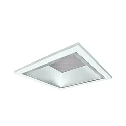 LED Recessed Downlight, 25W, 3000K, 2300lm, microprismatic, IP21, UGR < 19, white