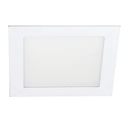 Downlight encastrable FLAT / 30X30CM angulaire, CCT Switch, UGR < 19, bloc d'alimentation exclusif IP54, blanche gradable