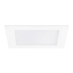 ceiling recessed luminaire 17x17 square, flat IP44, white dimmable