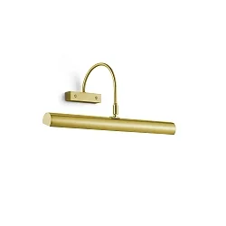 Eclairage de tableau 318 inclinable IP20, mat, laiton gradable