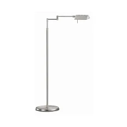 Lampe de lecture EDDA dimmable, réglable IP20, nickel mat gradable