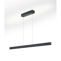 Luminaire à suspension RUNA-132 haut bas, Tunable White, réglable IP20, noir gradable